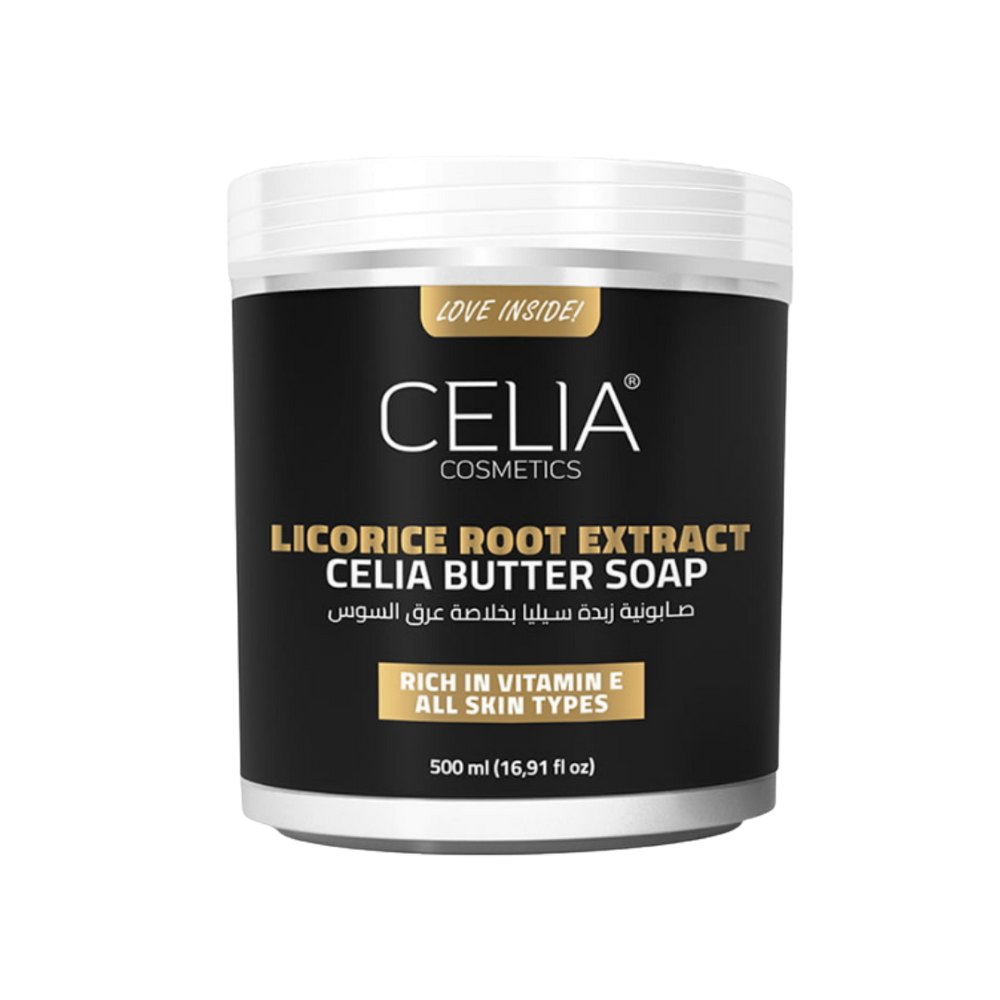 CELIA Licorice Root Extract Celia Butter Soap - 500ml | سيليا صابونية زبدة الجسم بخلاصة عرق السوس - 500 مل
