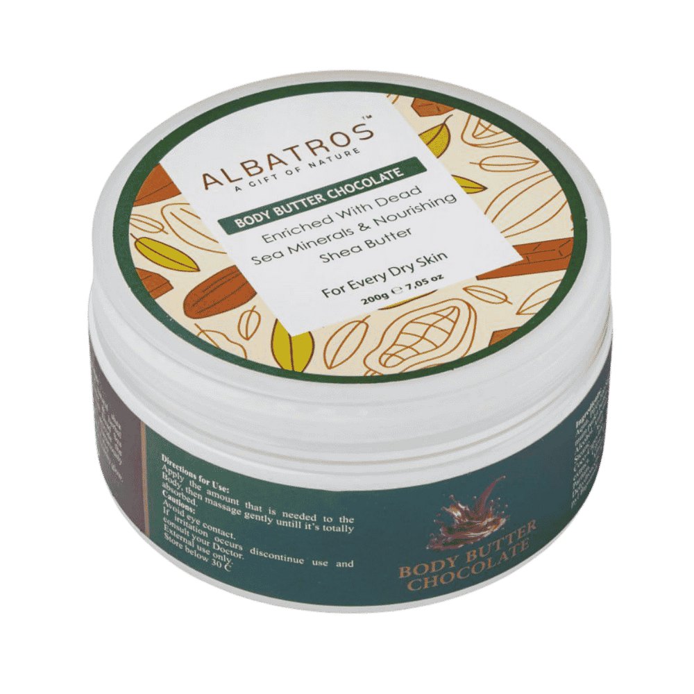 AL BATROS Body Butter Chocolate - 200g | الباتروس زبدة الجسم بالشوكولاتة - 200 غرام