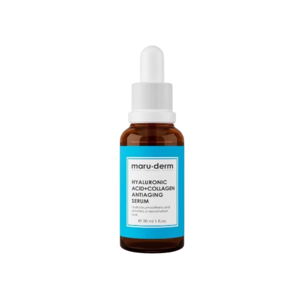 maru.derm Hyaluronic Acid + collagen anti-aging serum - 30ml | مارو.ديرم سيروم الهيالورونيك اسيد + كولاجين مضاد للتجاعيد - 30 مل