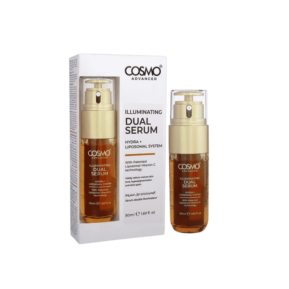 COSMO Illuminating Dual Serum Hydra + Liposomal System - 500ml | كوزمو سيروم مزدوج لتعزيز اشراقة البشرة و توحيدها - 500 مل