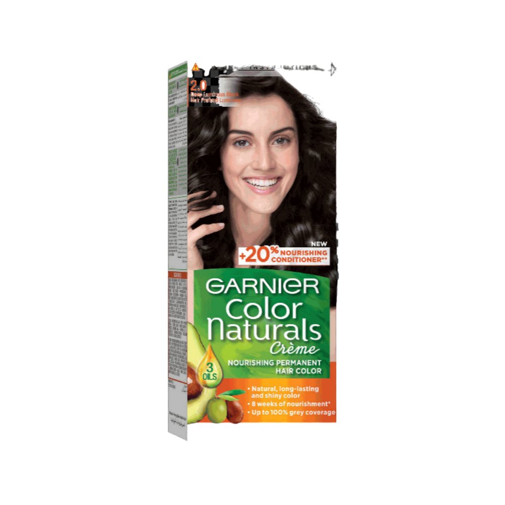 Garnier Color Natural Nourishing Cream Permanent Color - 60x40x12ml | غارنييه صبغة للشعر لون ثابت وترطيب مكثف - 60*40*12 مل