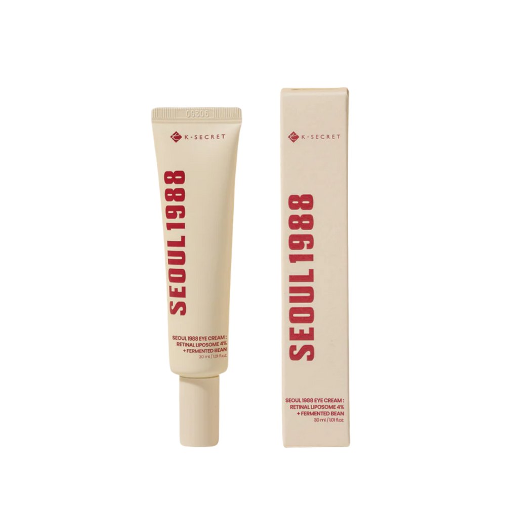 K - SECRET Seoul 1988 Eye Cream : Retinal Liposome 4% + Fermented Bean - 30ml | كي سيكريت سيول كريم العين بالريتينال - 30 مل