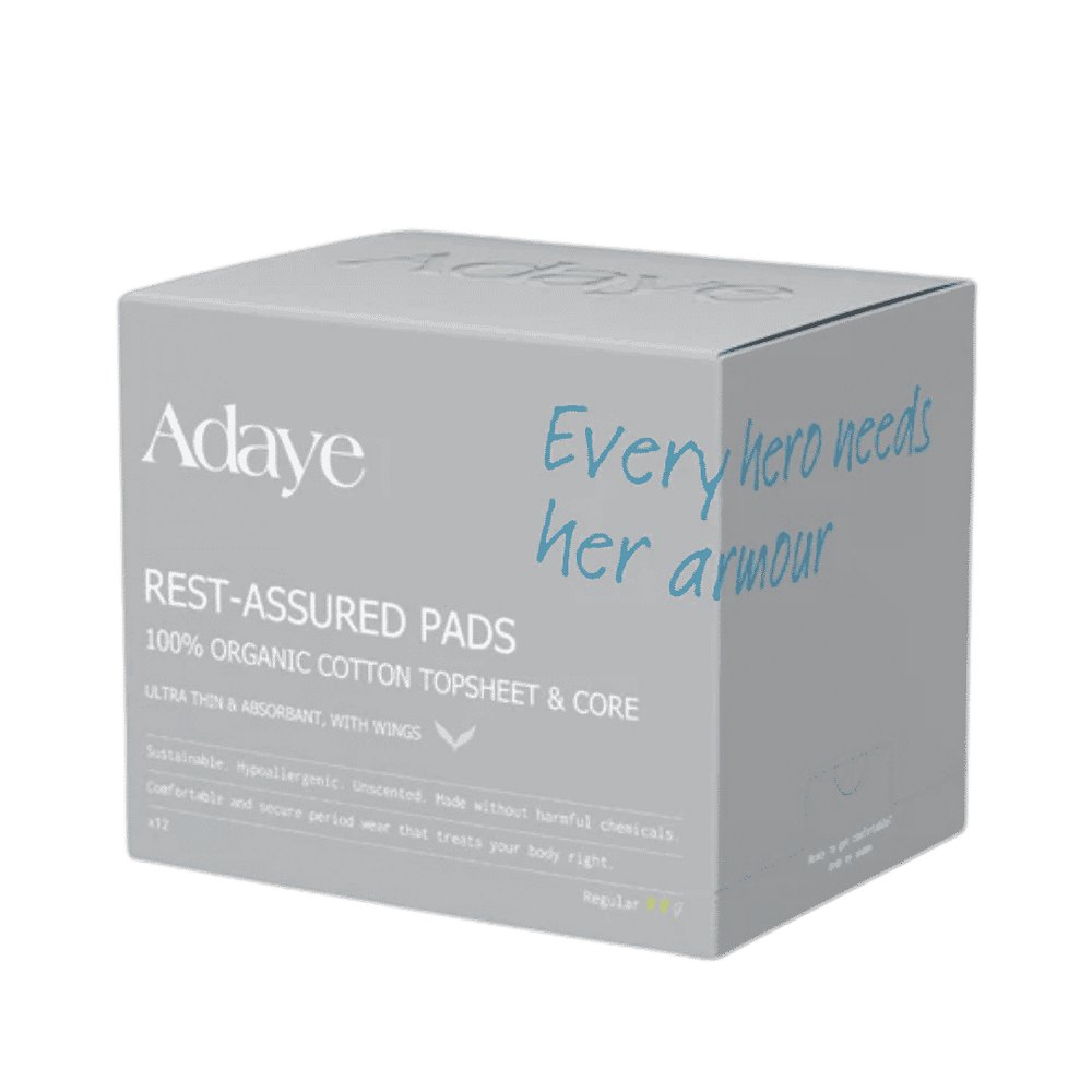 Adaye Rest-Assured Pads Regular 100% Organic Cotton - 12 Pcs | اداي فوط راحة 100% قطن عضوي
