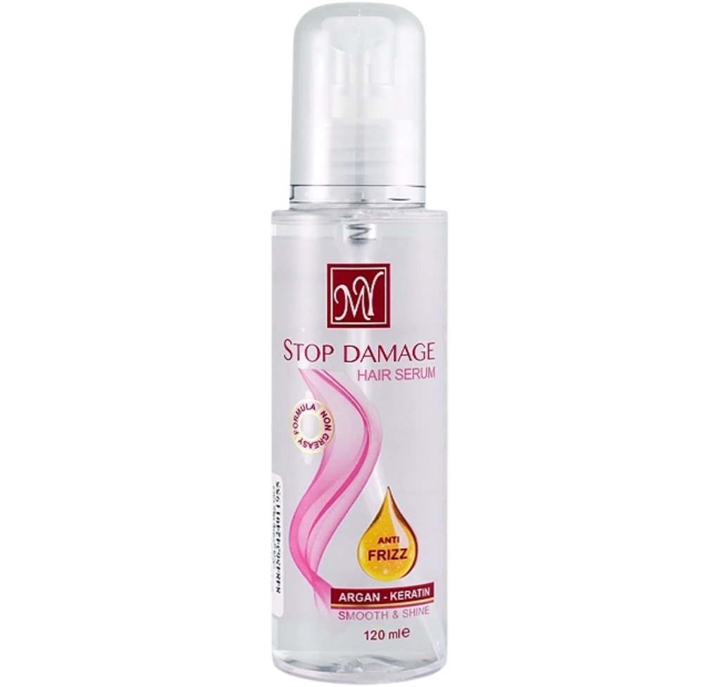M .Y Stop Damage Hair Serum Argan _ Keratin - 120 ml | ام واي سيروم إصلاح تلف الشعر بالأرجان والكيراتين – 120 مل