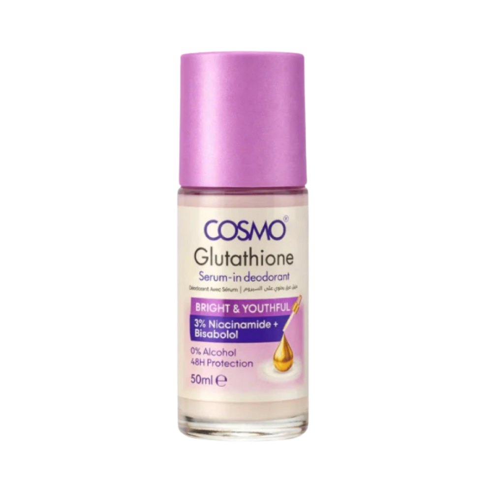 COSMO COSMETICS BODY DEODORANT SRM BRIGHT&YOUTHFUL - 50ml | كوزمو كوزمتكس سيروم مضاد للتعرق غلوتاثيون - 50مل