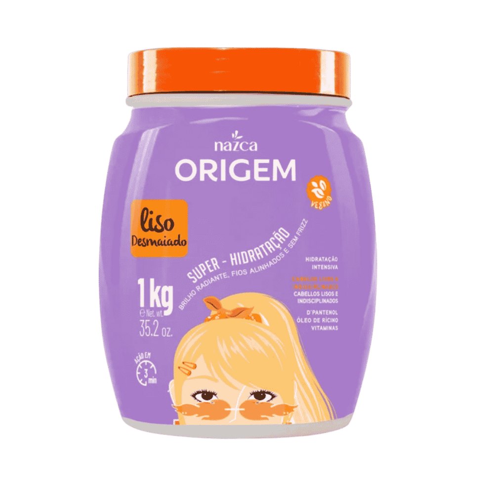 nazca Origem Lisos Desmaiado Super Hidratação - 1 Kg |نازكا ماسك ترطيب سوبر 1 كغ