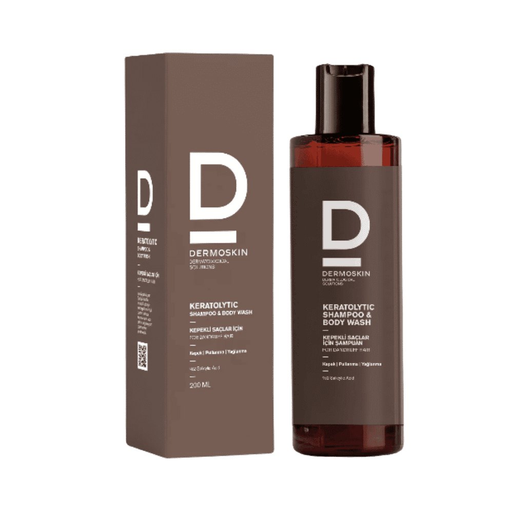 dermo skin Keratolytic Hair and Body Shampoo - 200ml | ديرمو سكين شامبو للشعر و الجسم - 200 مل