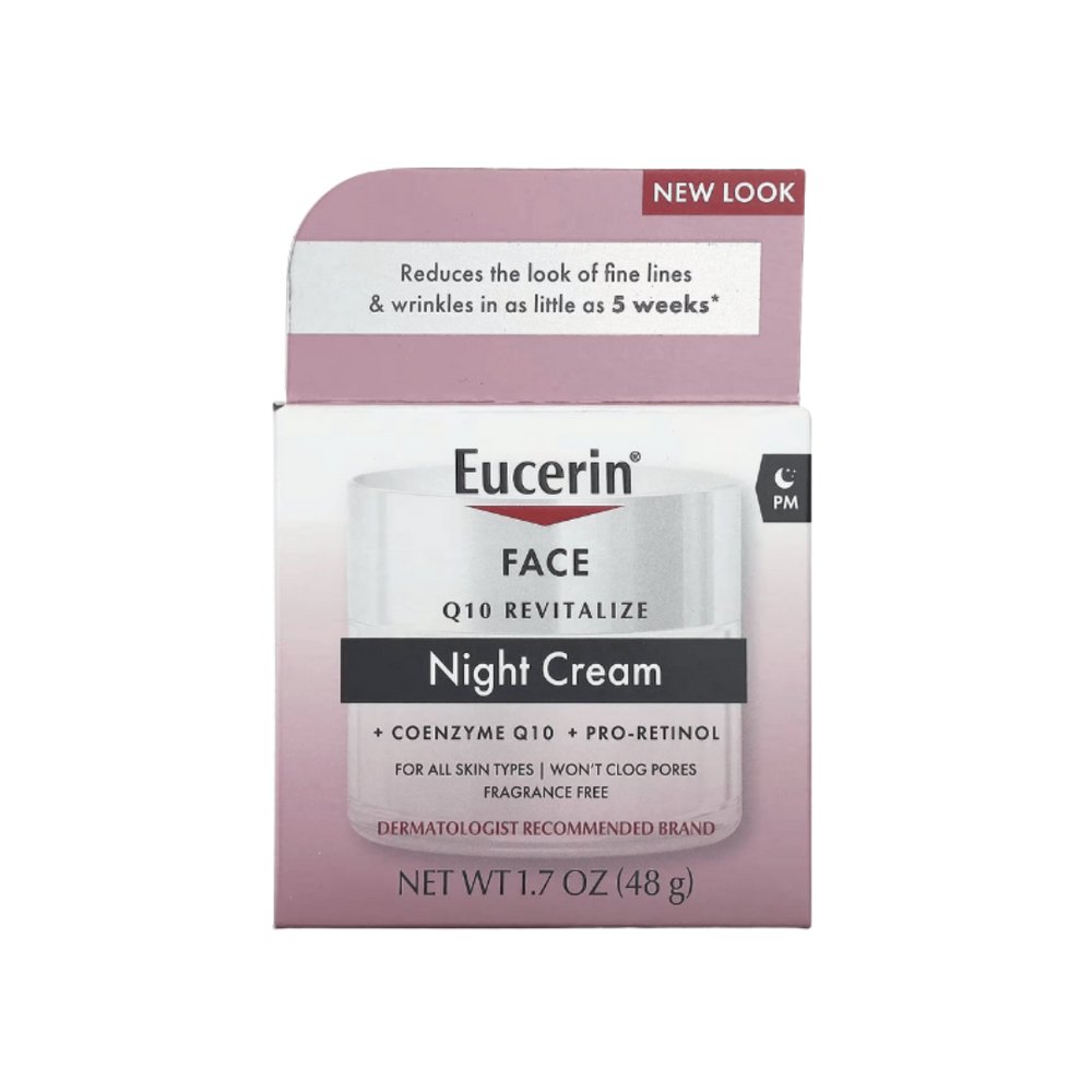 Eucerin Q10 Anti-Wrinkle Face Night Cream - 48g | يوسيرين كريم للتجاعيد الليلي - 48 غرام