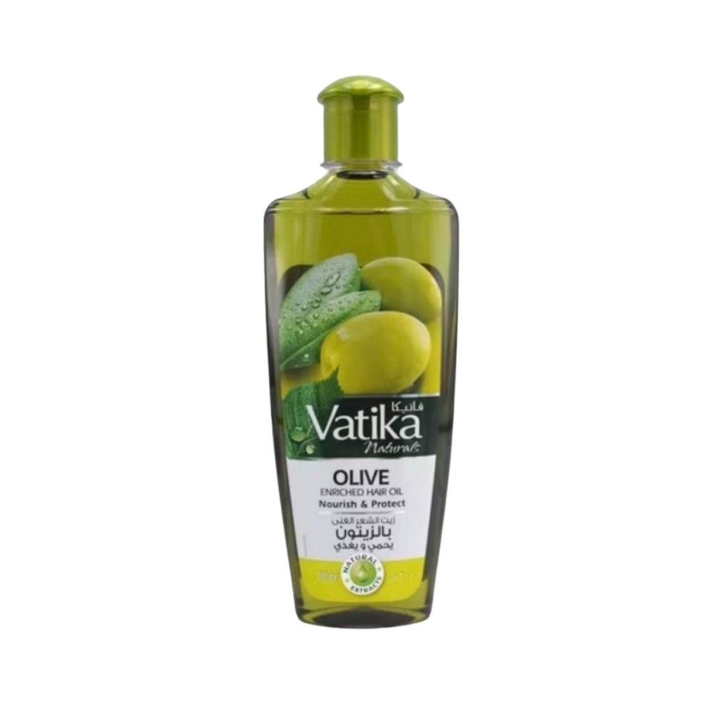 VATIKA Hair Oil With Olive Nourish & Protect - 200ml | فاتيكا زيت للشعر غني بالزيتون - 200مل