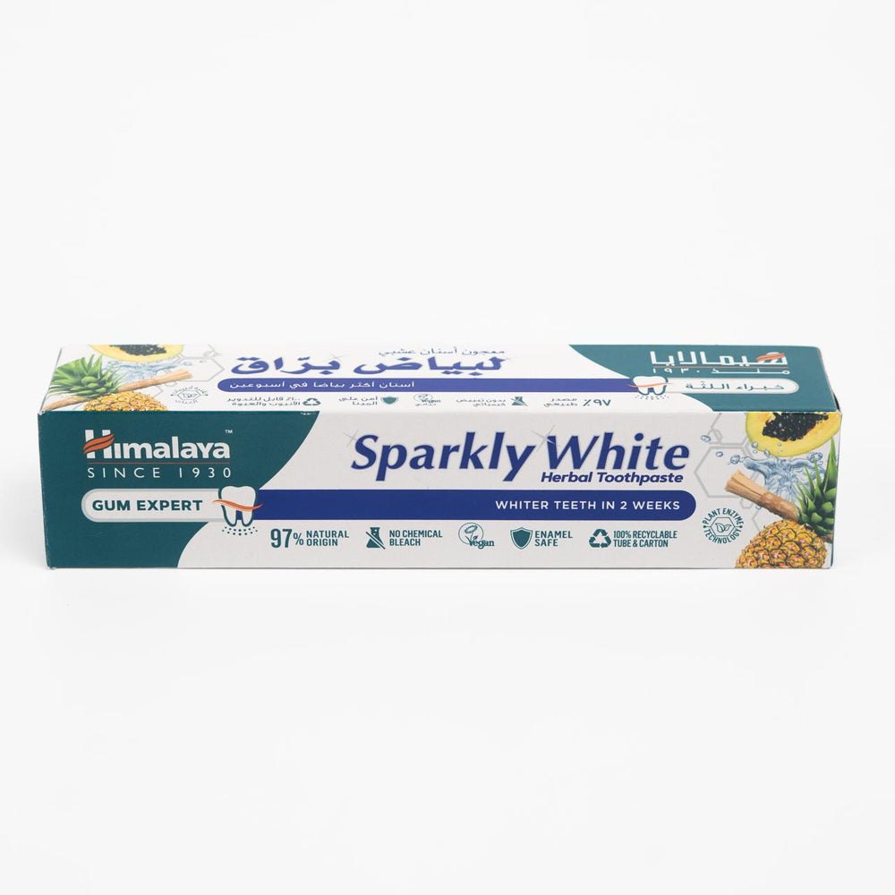 himalaya Sparkly White Herbal Toothpaste - 100g | هيمالايا معجون اسنان مبيض - 100 غ