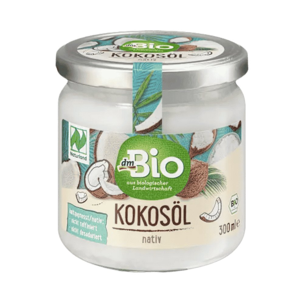 Dm Bio Coconut oil - 300ml | دي ام بيو زيت جوز الهند المعصور على البارد - 300مل