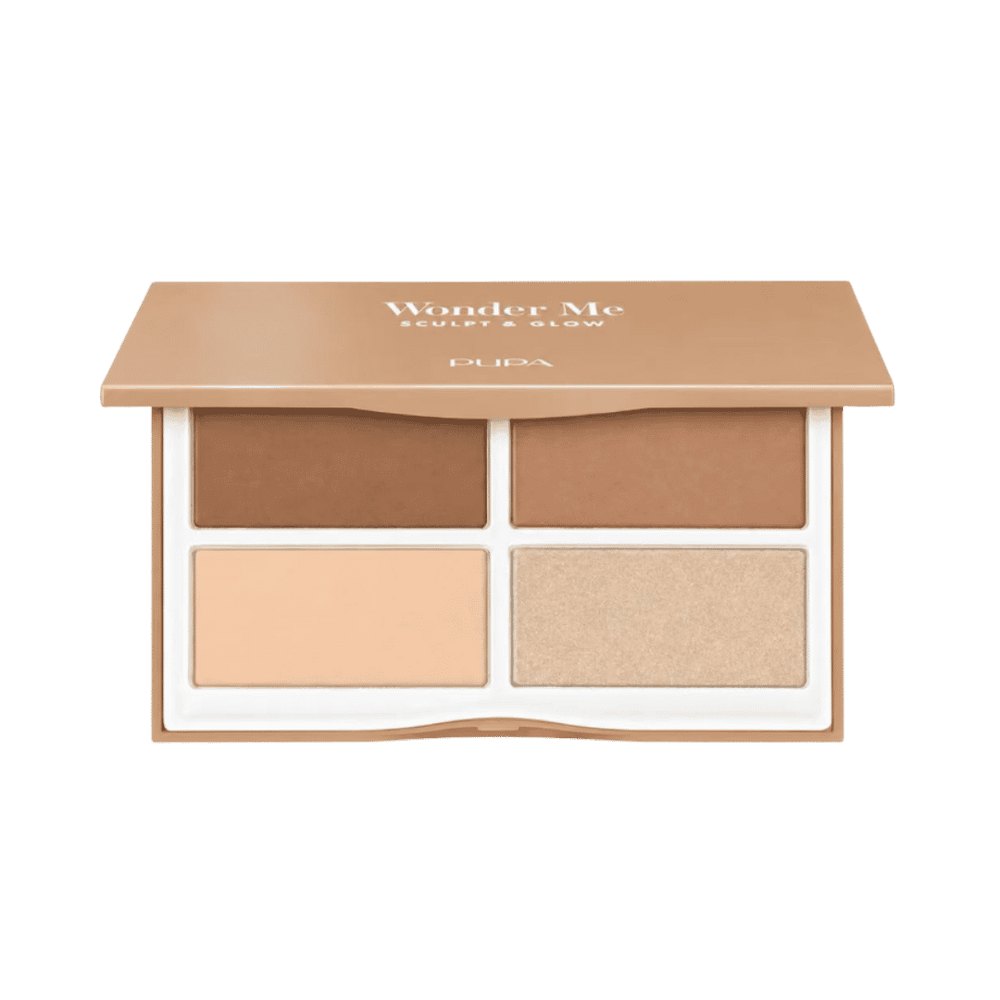Pupa Milano Wonder Me Sculpt & Glow Palette - 12g | بوبا ميلانو وندر مي باليت لنحت وإضاءة الوجه - 12 غ