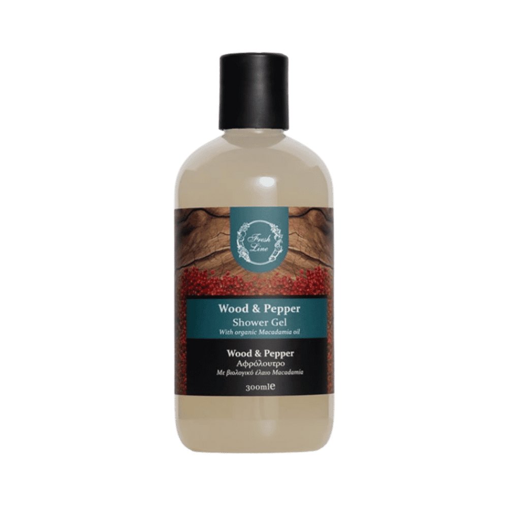 Fresh Line Wood & Pepper Shower Gel - 300ml | فريش لاين جل استحمام بزيت المكاديميا - 300مل