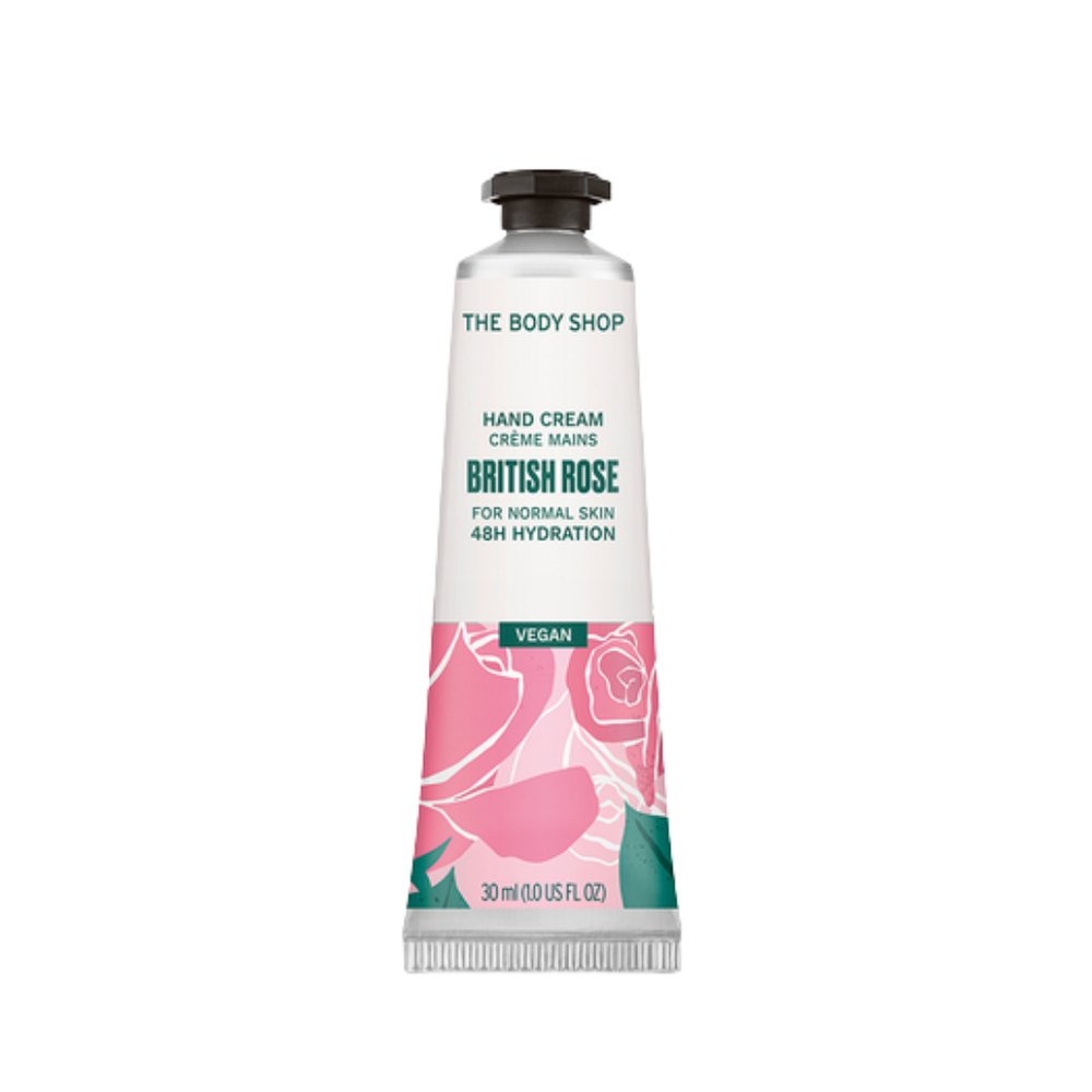 The Body Shop Hand Balm For Normal Skin British Rose - 30ml | ذا بودي شوب بلسم لليدين للبشرة العادية بريتيش روز - 30 مل