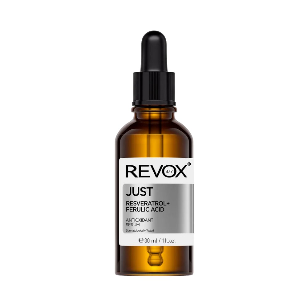 REVOX Just Resveratrol + Ferulic Acid Antioxidant Serum - 30ml |ريفوكس سيروم جست ريسفيراترول + حمض الفيروليك المضاد للأكسدة – 30 مل