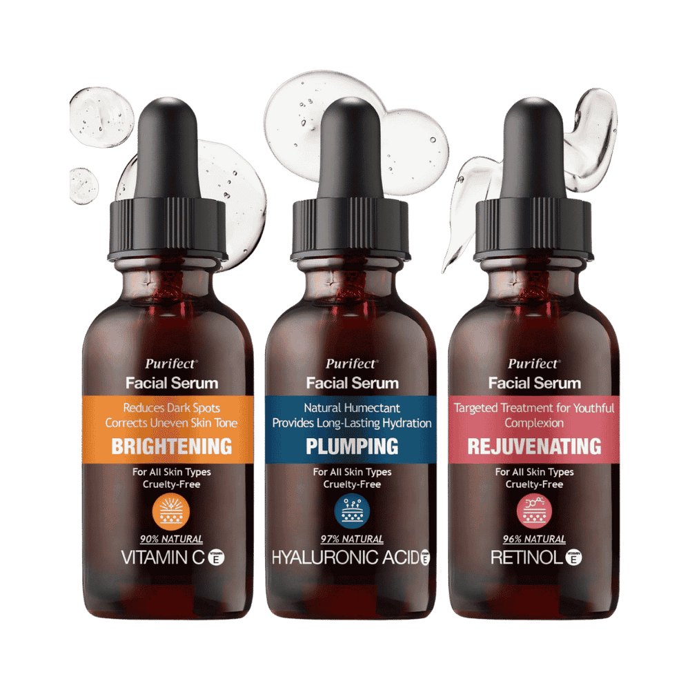 Purifect Hello Hydration Trio Facial Serums Set - 3 x - 30ml | بيورفيكت مجموعة سيروم الوجه هيلو هايدرايشن - 3*30 مل