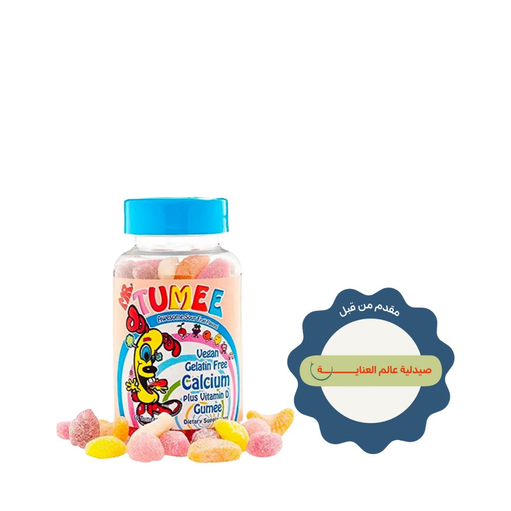 Mr.TUMEE Calcium Plus Vitamin D - 60pcs| مستر تومي كالسيوم مع فيتامين دال – 60 قطعة