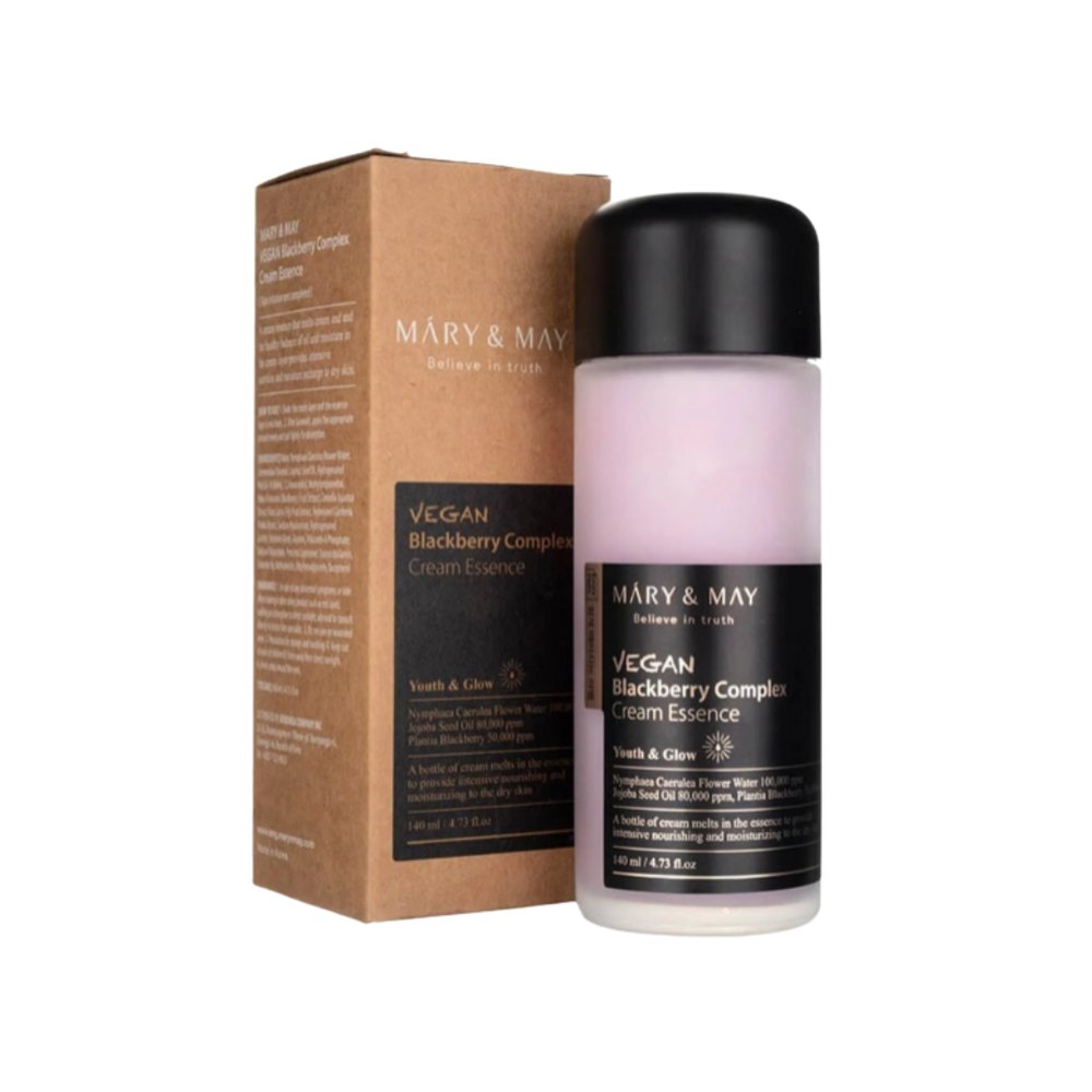 MARY & MAY Vegan Blackberry Complex Cream Essence - 140ml | ماري اند ماي ايسنس كريمي بخلاصة التوت الأسود - 140 مل