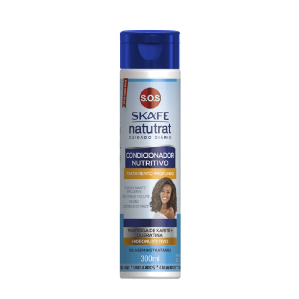 SKAFE Natutrat - Condicionador Nutritivo SOS Cuidado Diario - 300ml | سكاف بلسم للشعر المجعد والمتطاير - 300 مل