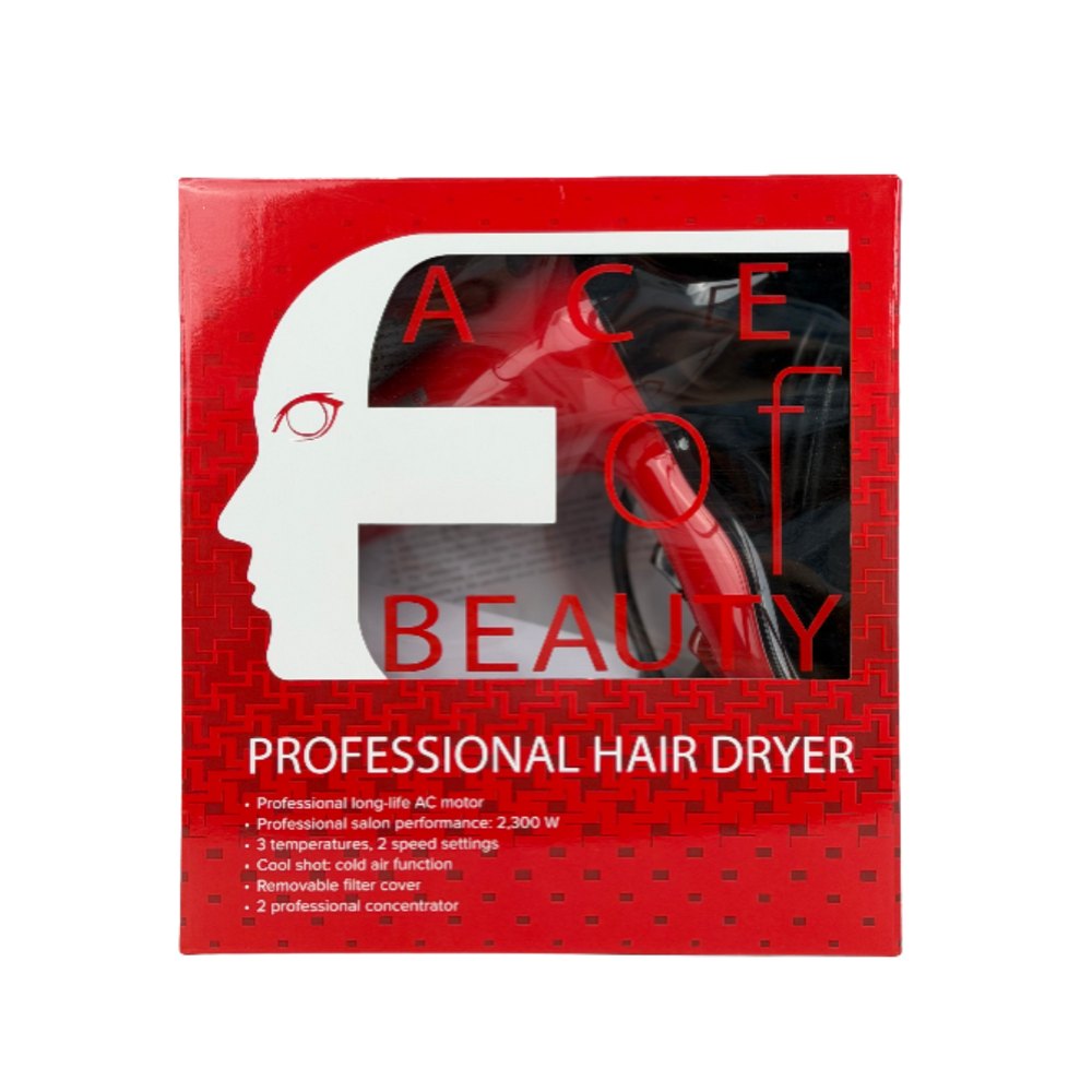 FACE OF BEAUTY Professional Hair Dryer 2300W | فيس اوف بيوتي مجفف شعر 2300 واط،