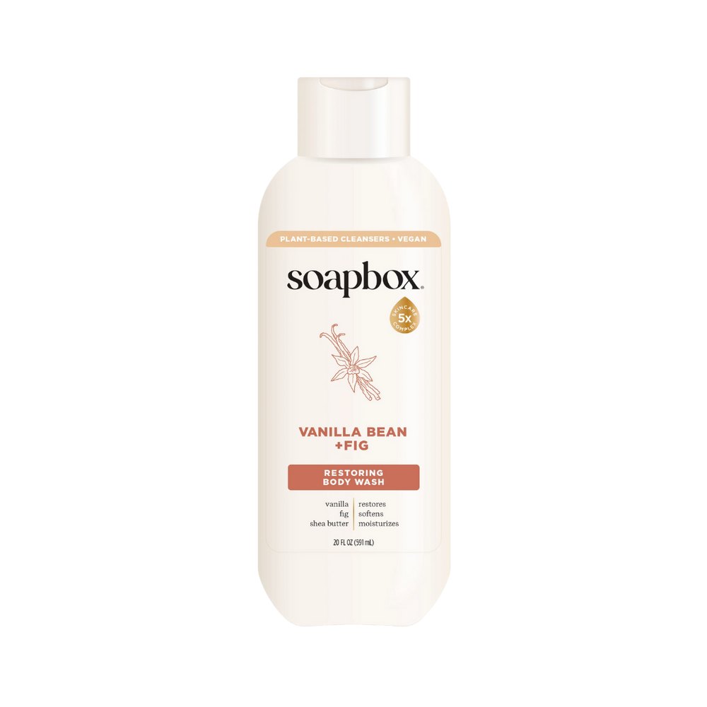 Soapbox Body Wash Vanilla Bean & Fig - 591ml | سوب بوكس جل الاستحمام بالفانيلا والتين - 591 مل