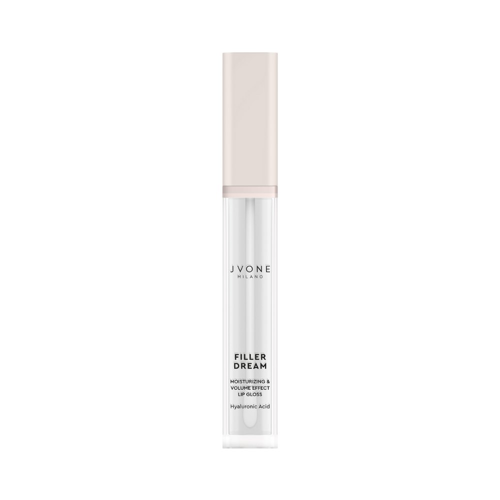 JVONE MILANO Filler Dream Lip Gloss Moisturizing & Volume Effect - 7.5ml | جيفون ميلانو غلوس للشفاه مرطب و مالئ - 7.5 مل