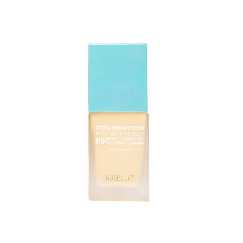 ROSELLA Foundation Waterproof Spf 15 Matte Finish - 30ml | روسيلا كريم أساس ضد الماء spf 15 - 30 مل