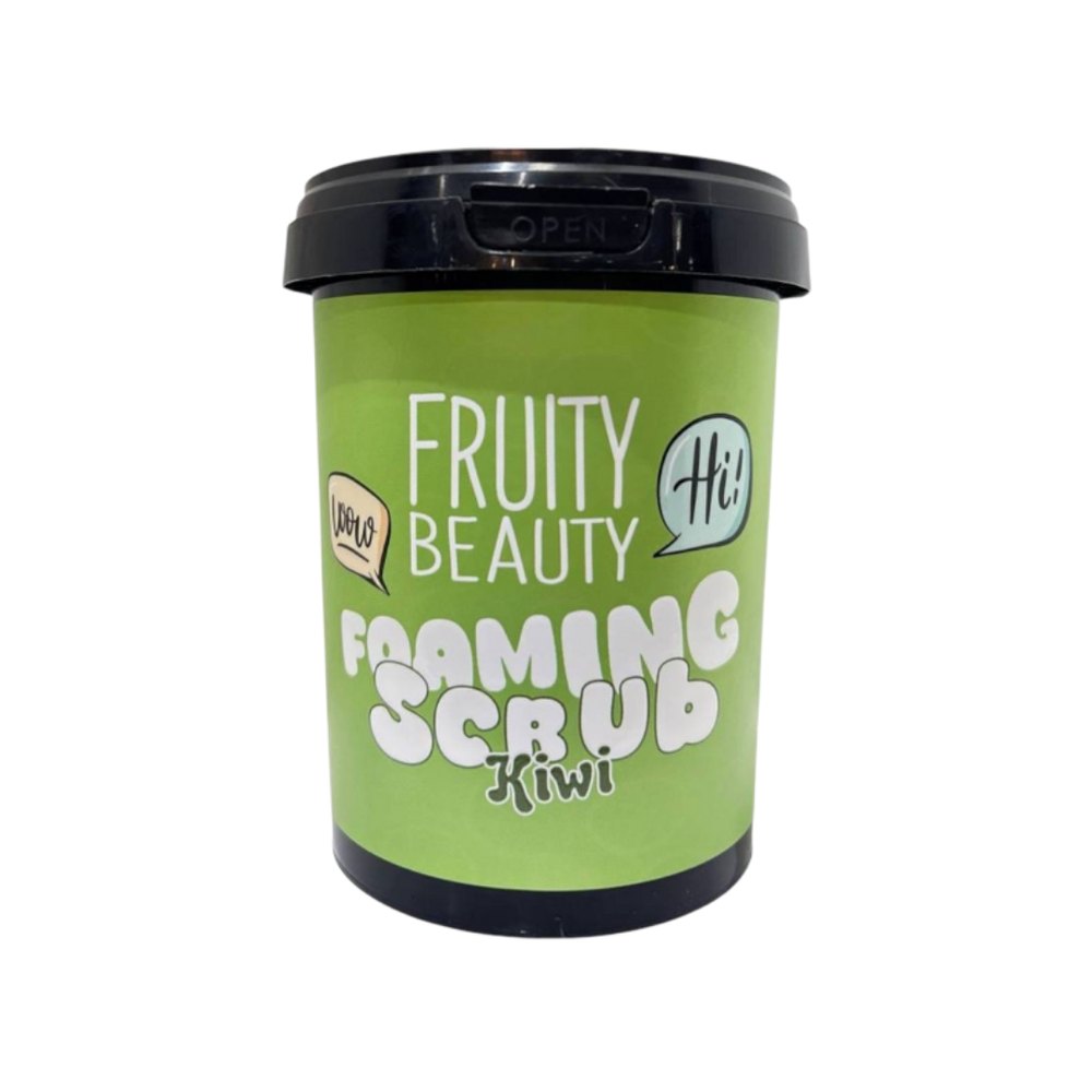 FRUITY BEAUTY Foaming Scrub Kiwi - 600ml | فروتي بيوتي مقشر رغوي للجسم بالكيوي - 600 مل