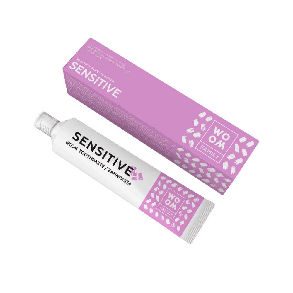 Woom Toothpaste Family Sensitive - 75ml | ووم معجون أسنان لجميع أفراد العائلة- 75 مل