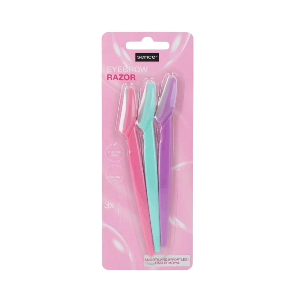 Sence Eyebrow Razor - 3 Pcs | سينس بيوتي شفرة حلاقة الحواجب - 3 قطع