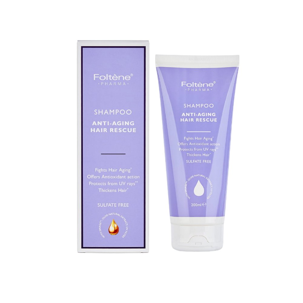 Foltene Pharma Shampoo Anti-Aging Hair Rescue - 200ml | فولتين فارما شامبو مضاد لشيخوخة الشعر - 200 مل