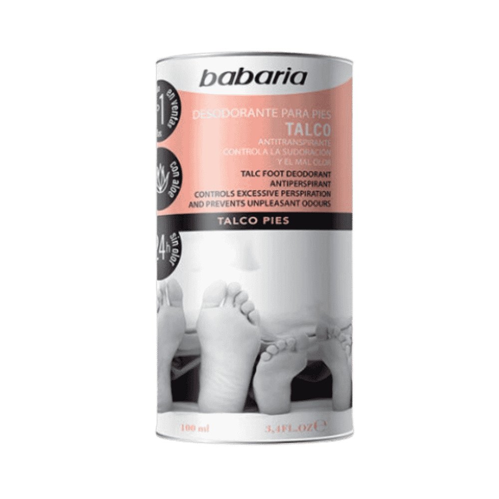 BABARIA Talco Desodorante Para Pies - 100ml | باباريا مزيل تعرق للأقدام - 100 مل
