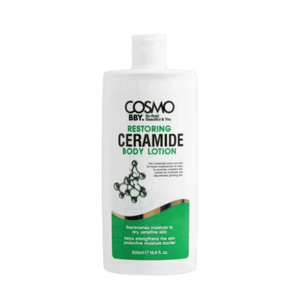 COSMO COSMETICS BBY RESTORING CERAMIDE BODY LOTION - 500ml | كوزمو كوزمتكس لوشن جسم مرمم بالسيراميد - 500 مل