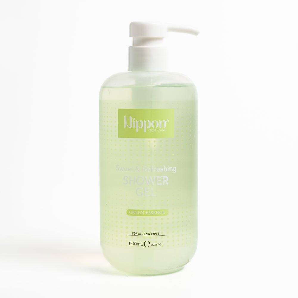 Nippon Sweet & Refreshing Shower Gel Green Essence - 600ml | نيبون جل الاستحمام بروائج منعشة - 600 مل