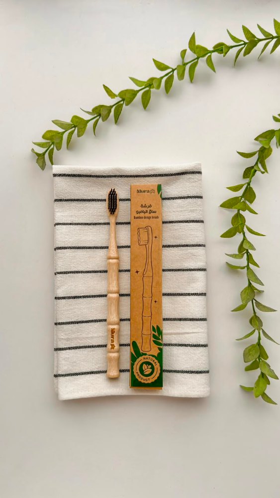Mura Bamboo Shank Design Toothbrush | مورا فرشة الاسنان بتصميم ساق البامبو
