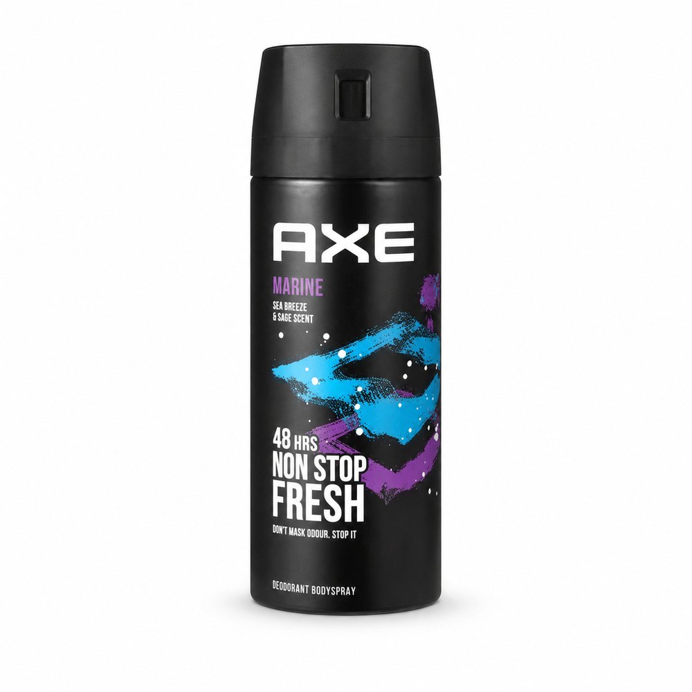 AXE Marine Deodorant Body Spray 48H Sea Breeze & Sage _ 150ml | آكس بخاخ مزيل تعرق للرجال بعطر نسيم البحر - 150 مل