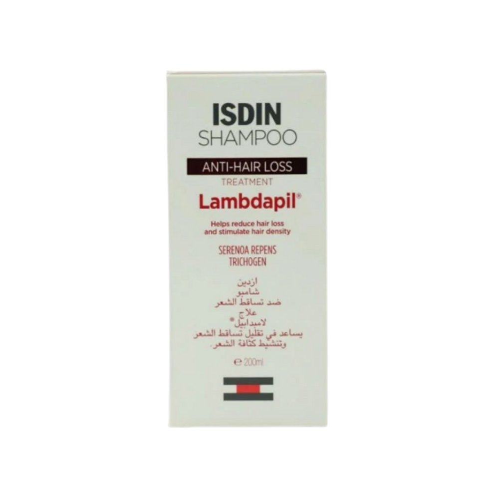 Isdin shampoo anti-hair loss lambdapil - 200ml | ازدن شامبو ضد تساقط الشعر - 200 مل