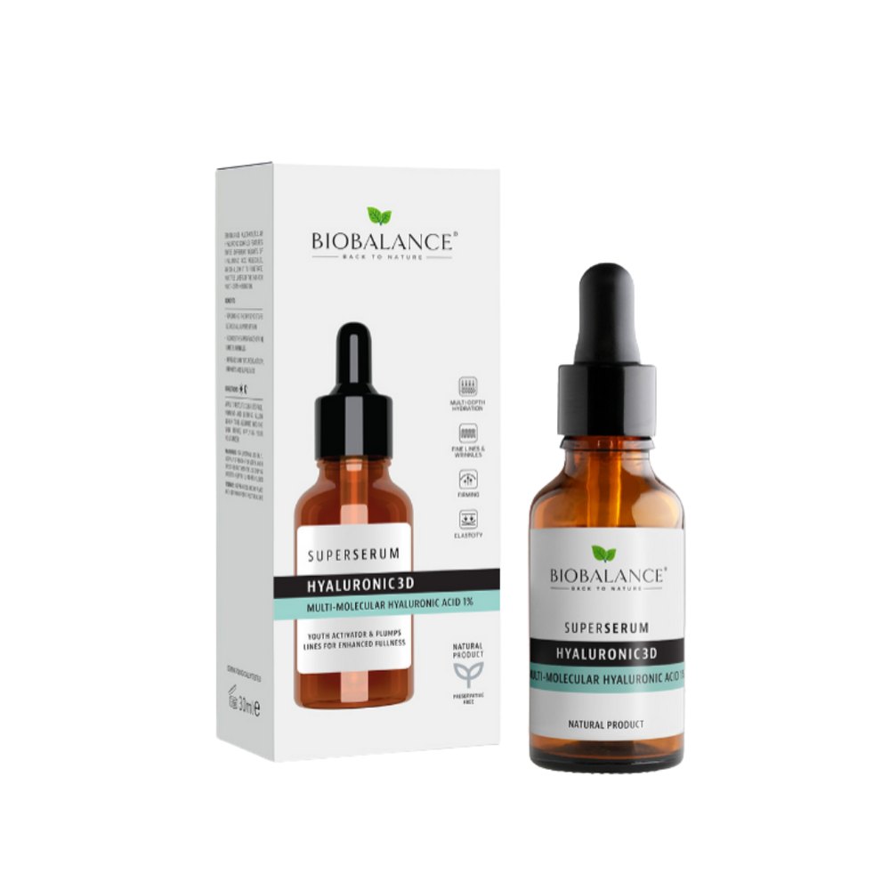 Bio Balance Hyaluronic 3D Multi Molecular Hyaluronic Acid 1% - 30ml | بايو بالانس سيروم هيالورنيك اسيد - 30 مل