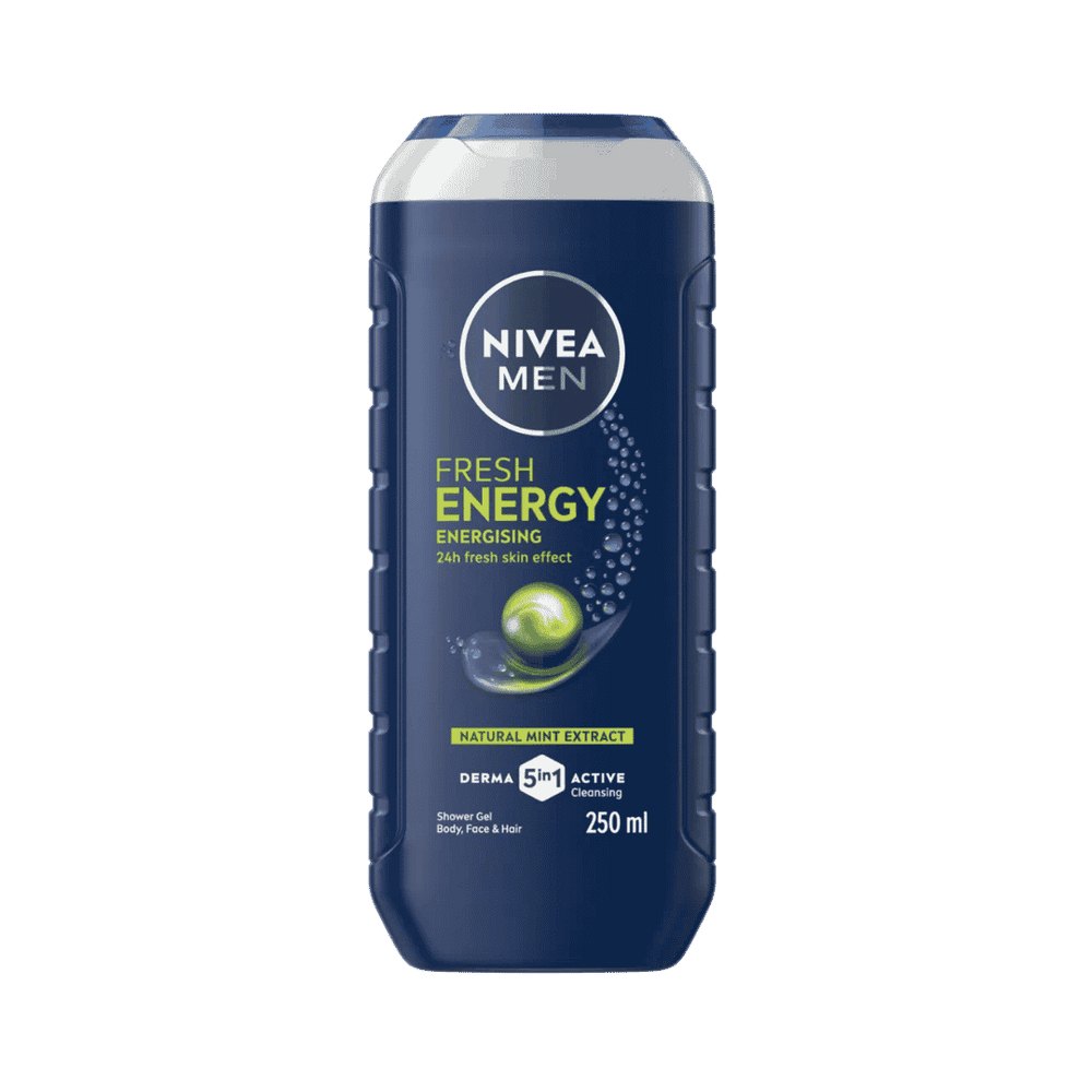 Nivea Men Energy 24 H Fresh Effect Shower Gel - 250ml | نيفيا جل استحمام إنرجي 24 ساعة انتعاش - 250مل