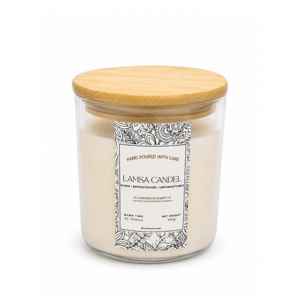 LAMSA Scandal Scented Candle - 500g |لمسة شمعة معطرة سكاندل - 500 غرام