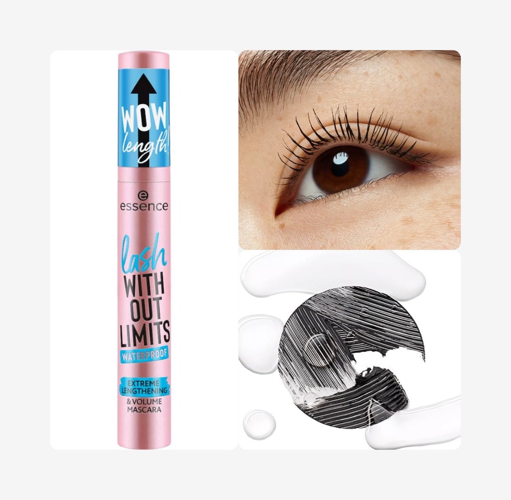 Essence Lash Without Limits Waterproof Extreme Lengthening & Volume Mascara - 13ml | ايسنس ماسكارا لاش وذ آوت ليميتس ضد الماء لإطالة وتكثيف الرموش بشكل فائق- 13 مل