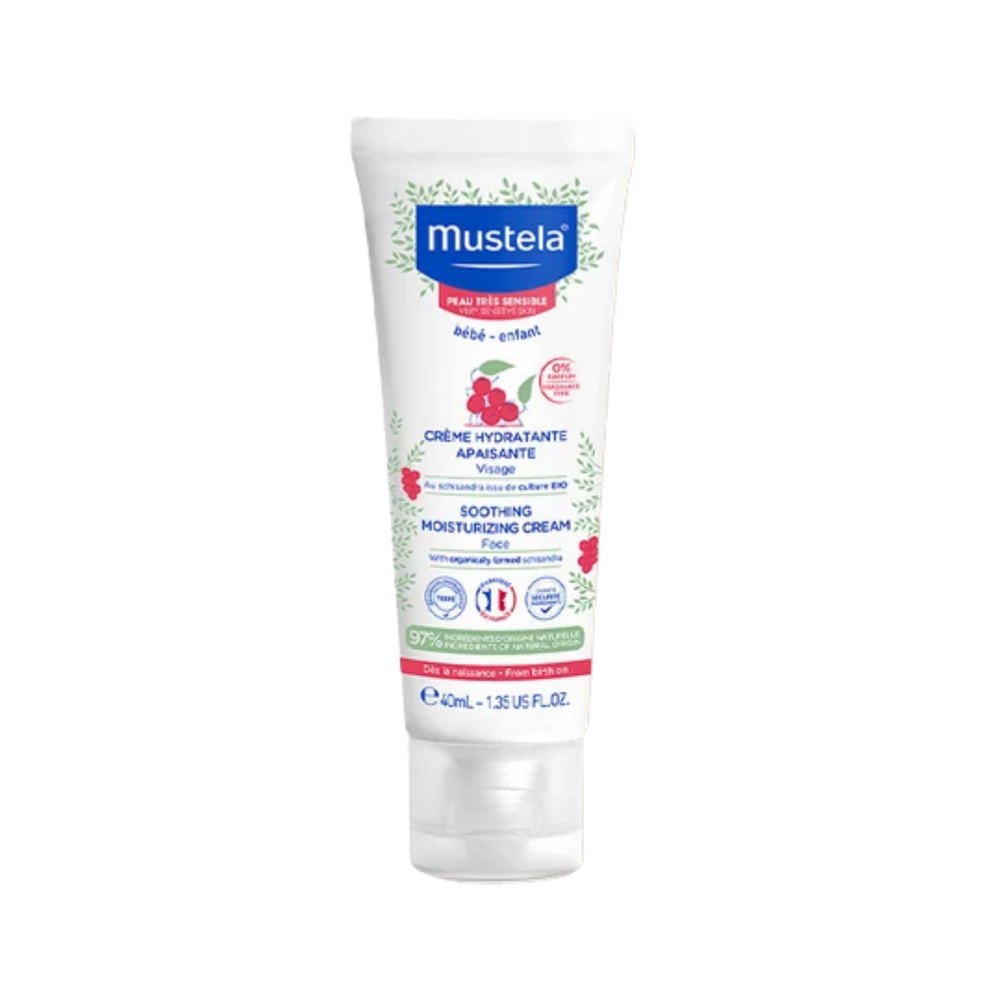Mustela Soothing Moisturizing Cream Face - 40ml | موستيلا كريم مرطب مهدئ للوجه - 40مل