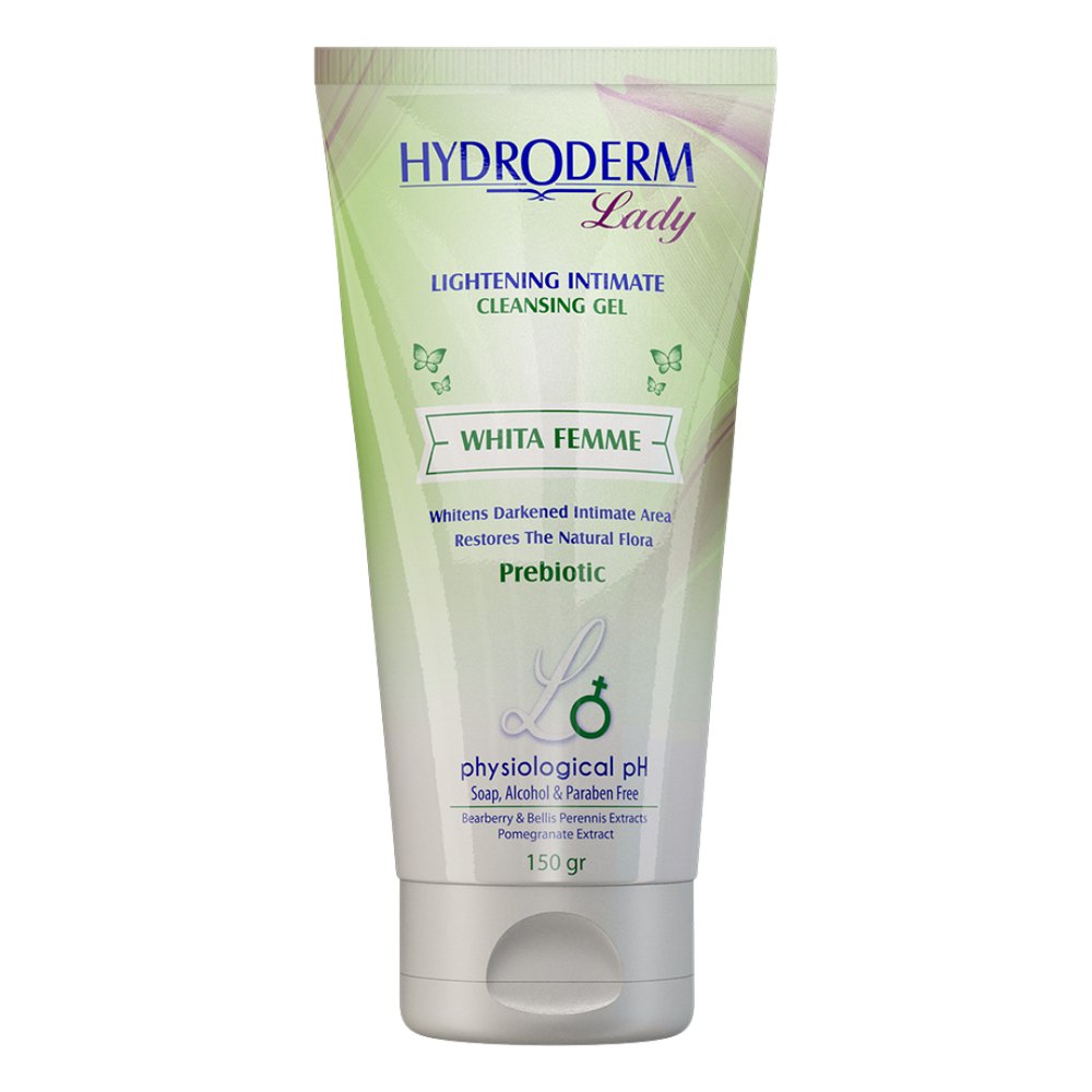 HYDRODERM Lightening Gel Intimate Cleansing Gel Whita Femme - 150g | هيدروديرم غسول جل مفتح للمناطق الحساسة - 150 غ