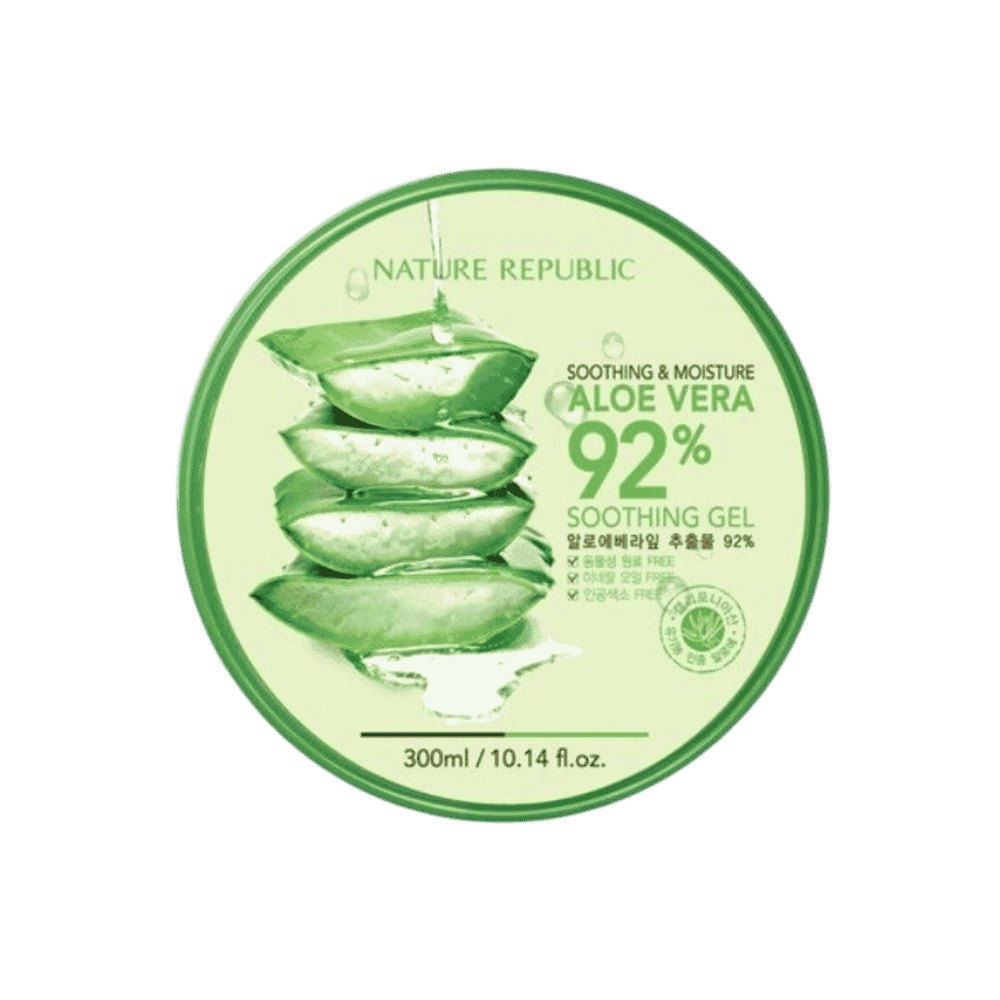 Nature Republic Aloe Vera 92% Soothing Gel - 300ml | نيتشر ريببلك جل مهدئ بالصبار 92% 300 - مل