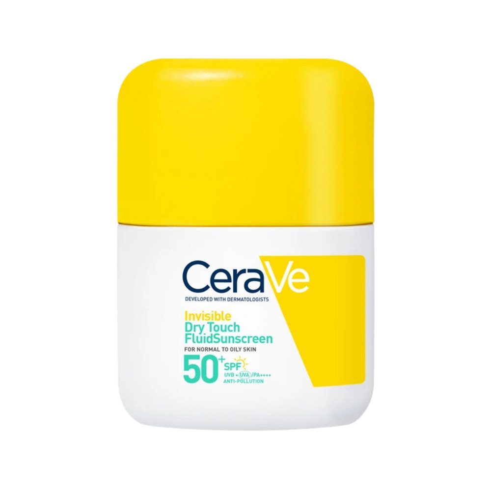 Cerave Invisible Dry Touch Fluid Sunscreen 50 + Spf - 50ml | سيرافي واقي شمس سائل غير مرئي 50 - 50مل
