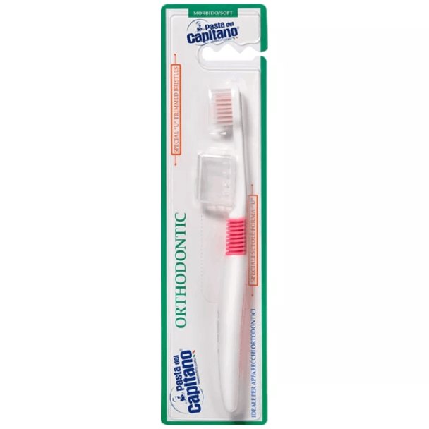 CAPITANO OrthodonticToothbrush - Soft | كابيتانو فرشاة الأسنان - ناعمة