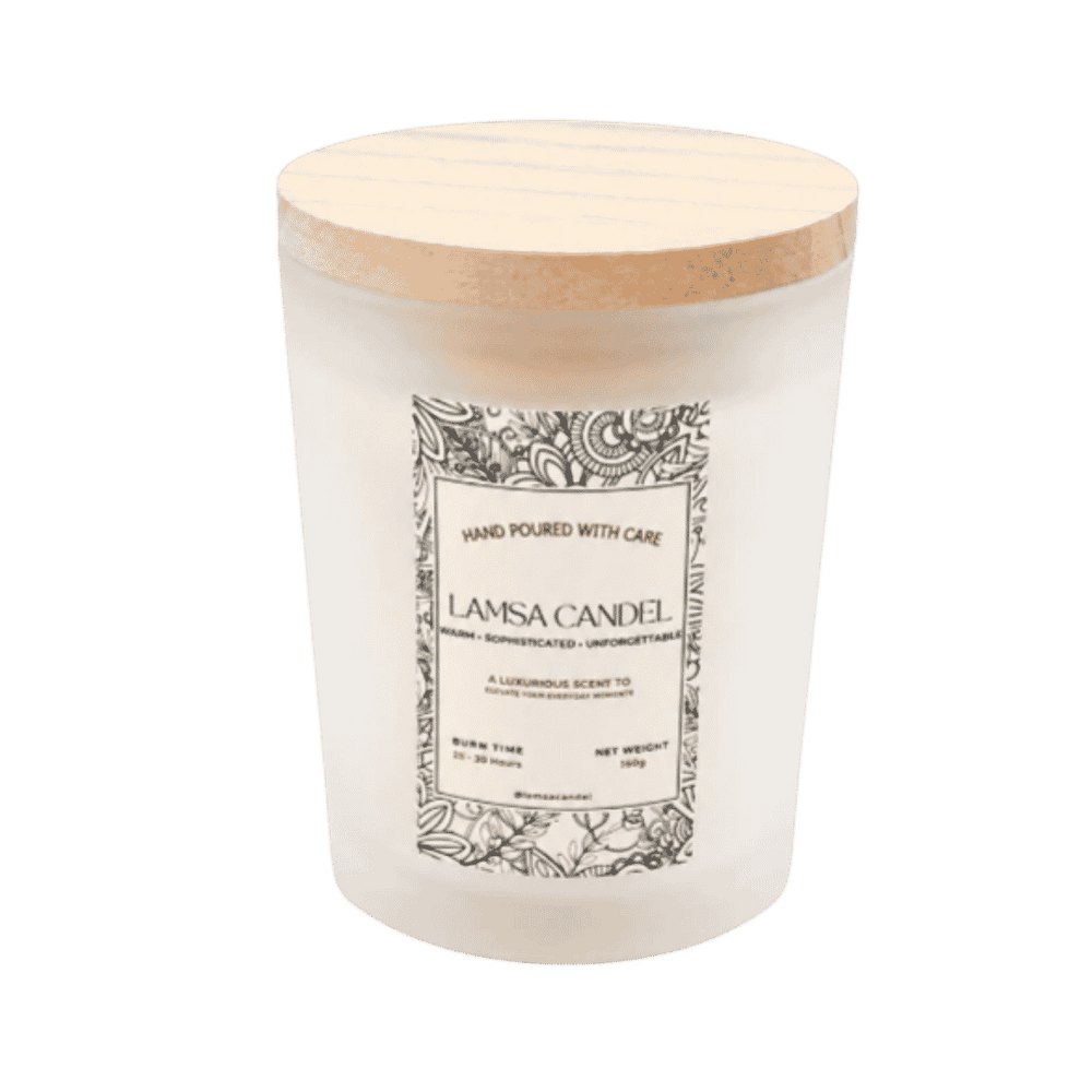 LAMSA Musk & Berry Scented Candle - 160g | لمسة شمعة - 160غ