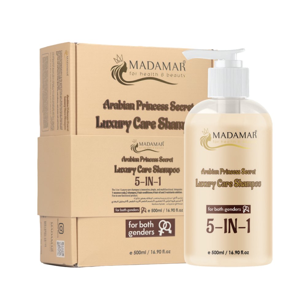 MADAMAR Luxury Care Shampoo 5_In 1 - 500ml |مادامار شامبو للعناية الفاخرة 5 في 1 – 500 مل