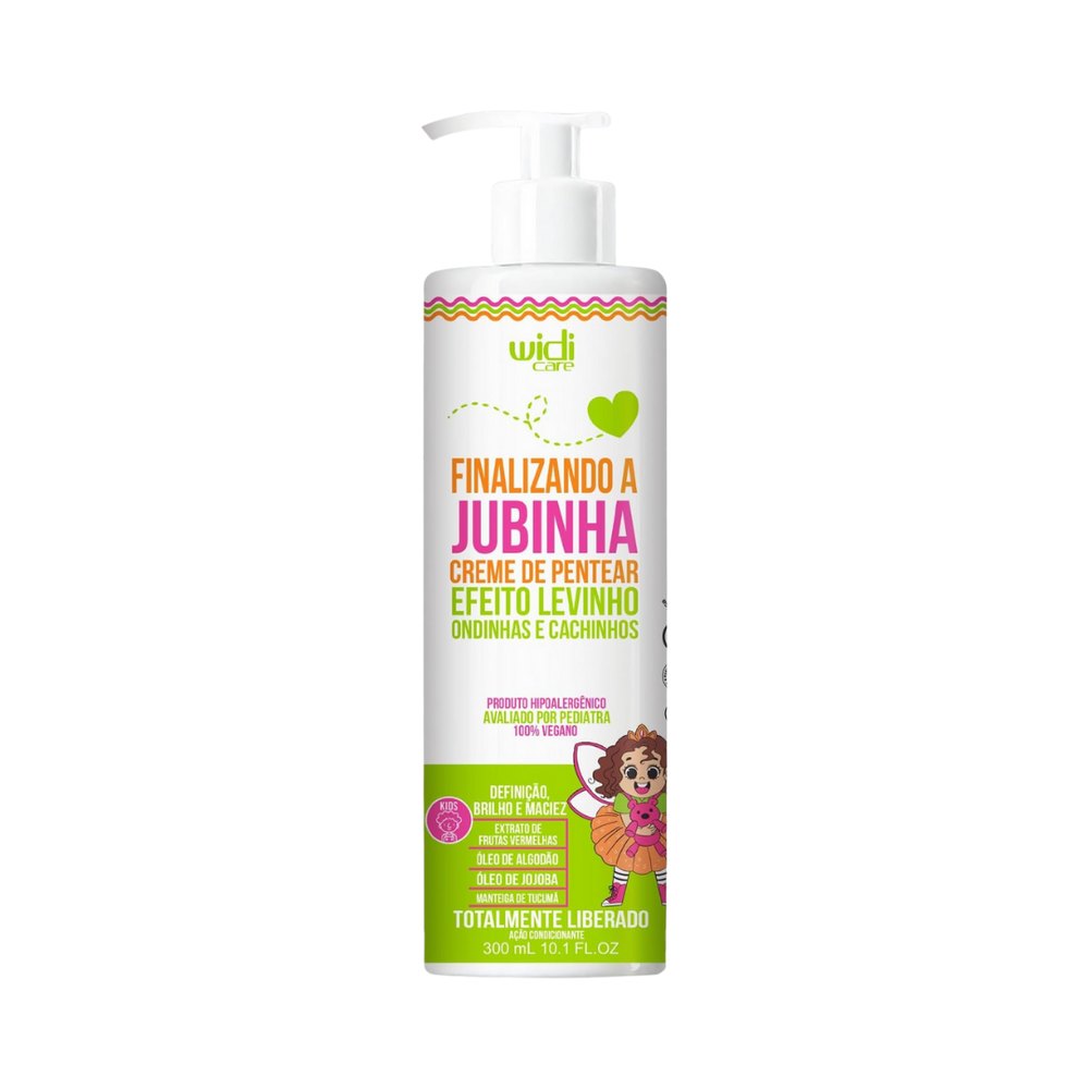 Widi Care Finalizando a Jubinha comb cream De Pentear - 300ml | ويدي كير كريم تصفيف الشعر للأطفال للشعر المجعد والمموج - 300 مل