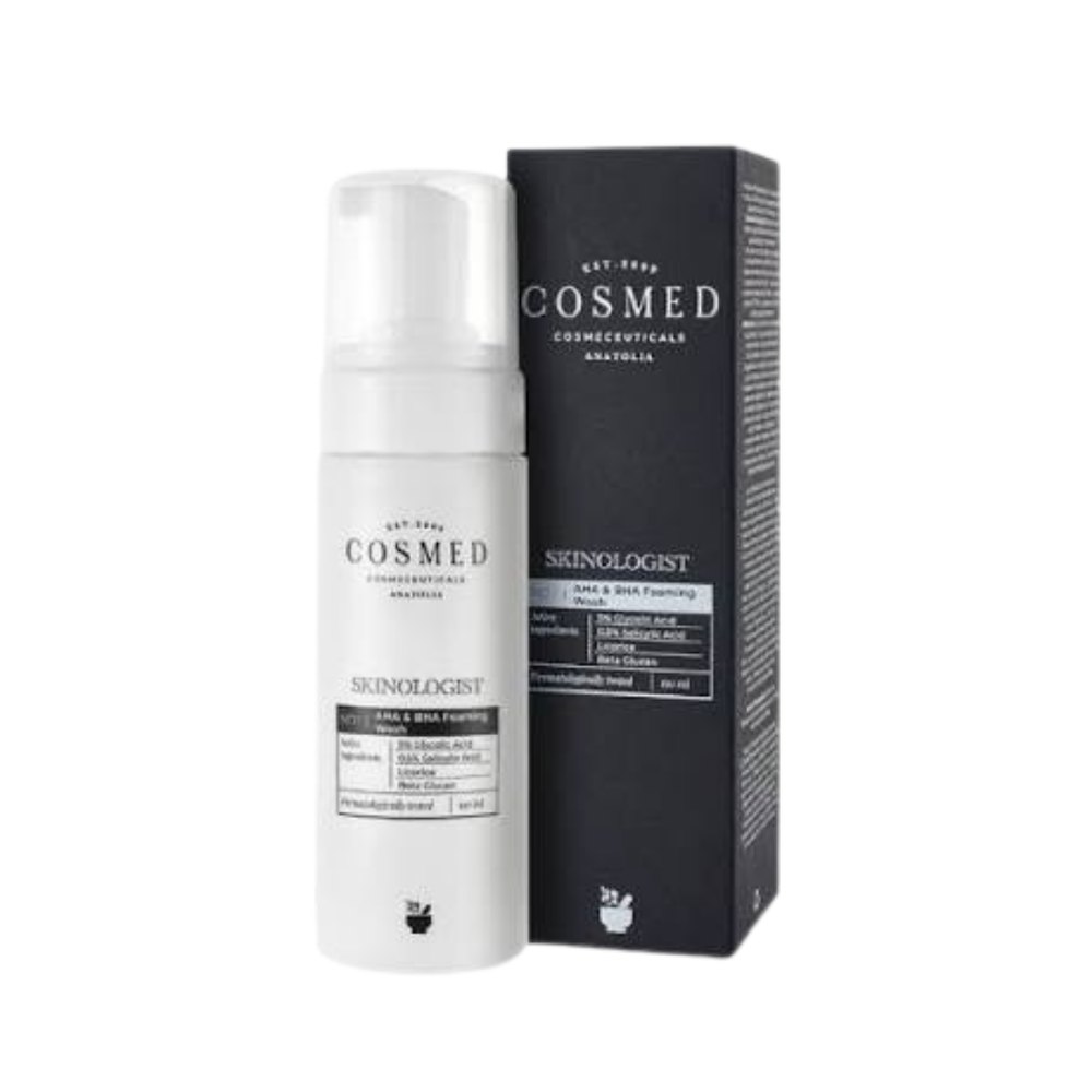Cosmed skinologist aha & bha foaming wash - 150ml | | كوزميد غسول رغوي للوجه والجسم– 150 مل
